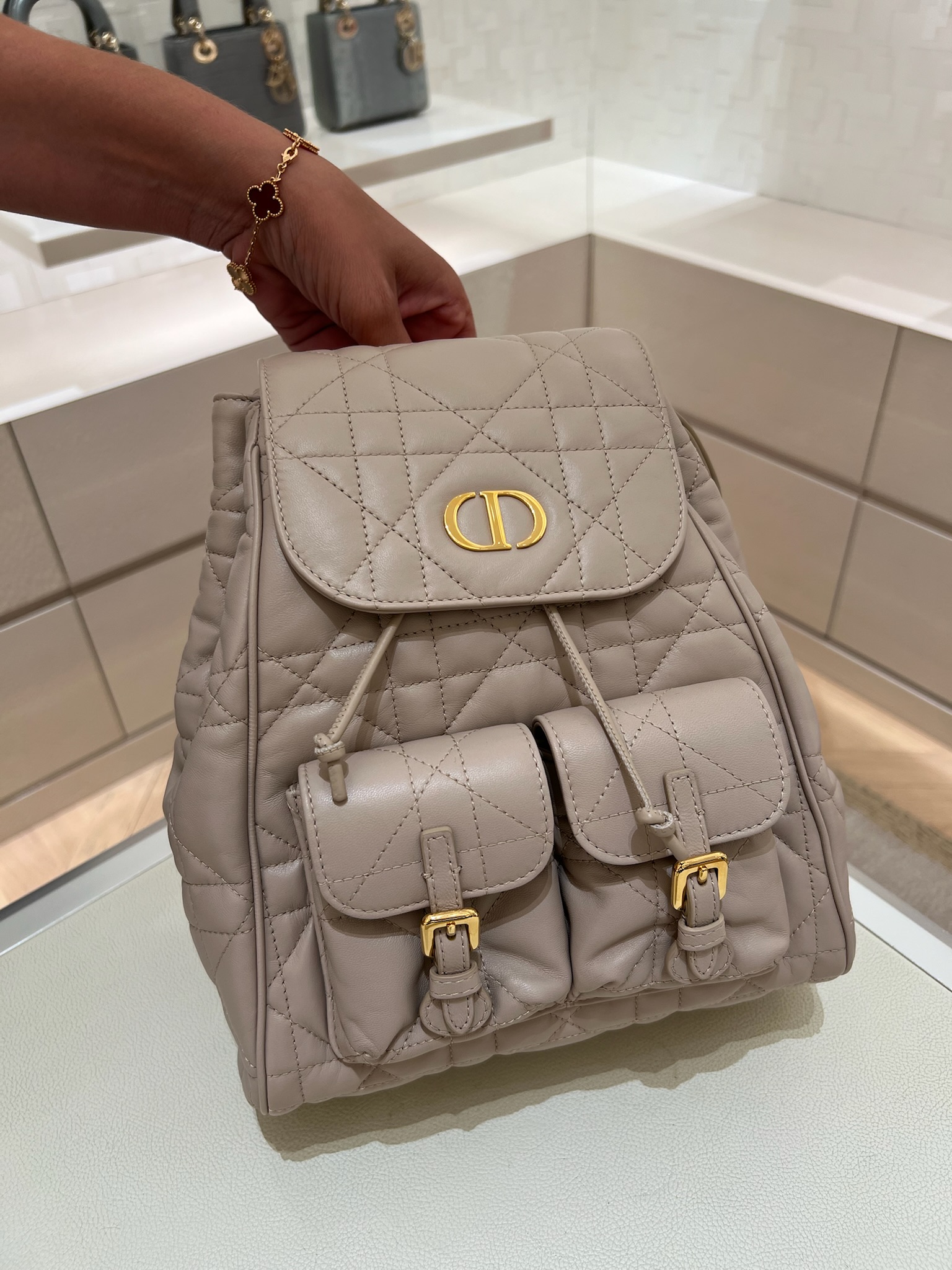 Caro Multicarry Backpack Medium Dior