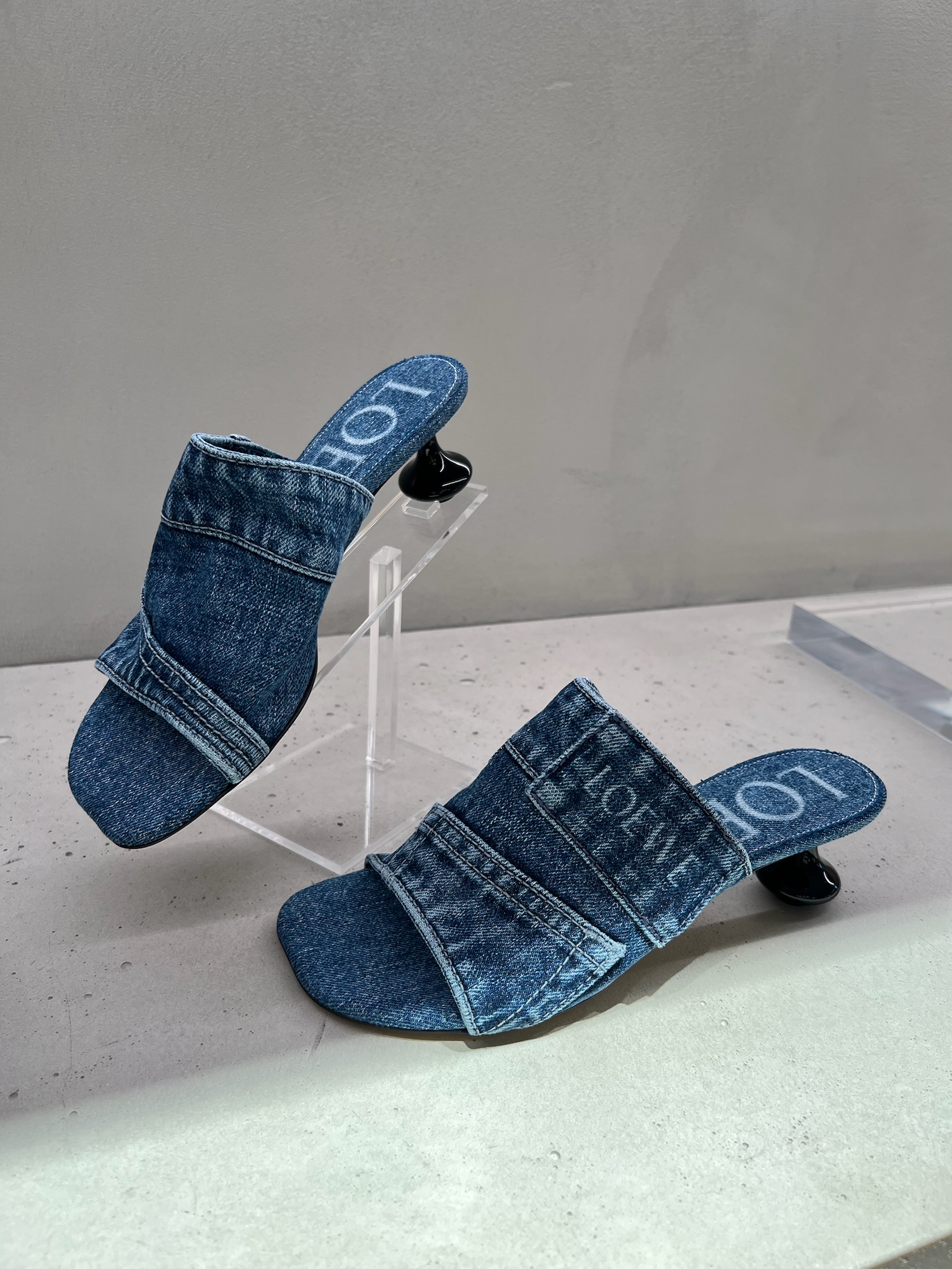Toy Panta slide in denim Loewe
