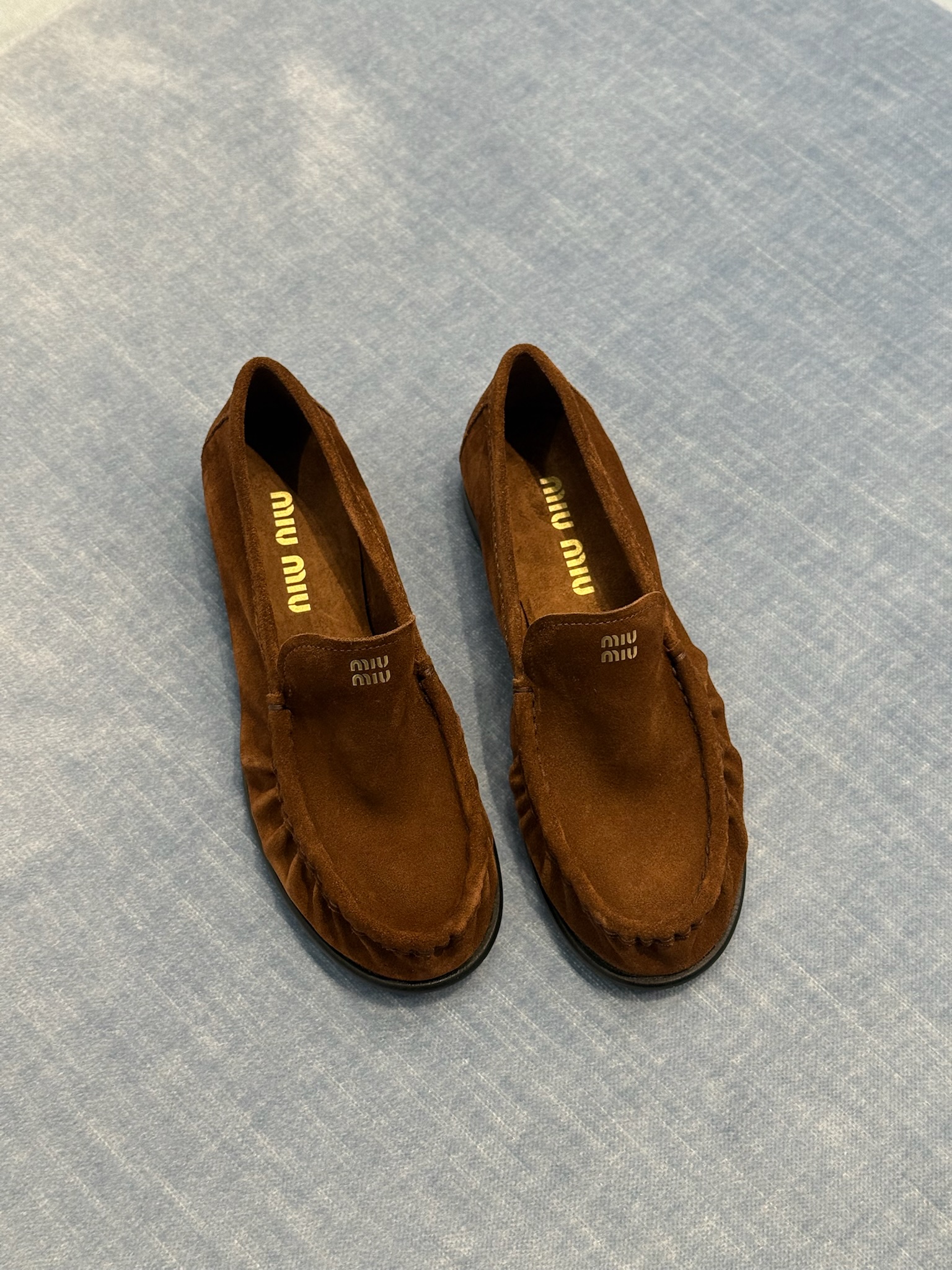 Loafers Suede Miu Miu